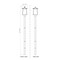Z-Lite Rainer 4 Light Outdoor Post Mounted Fixture, 13.5in. W x 118.25in. H, Black 5015PHBR-5009P96-BK - alternate 2